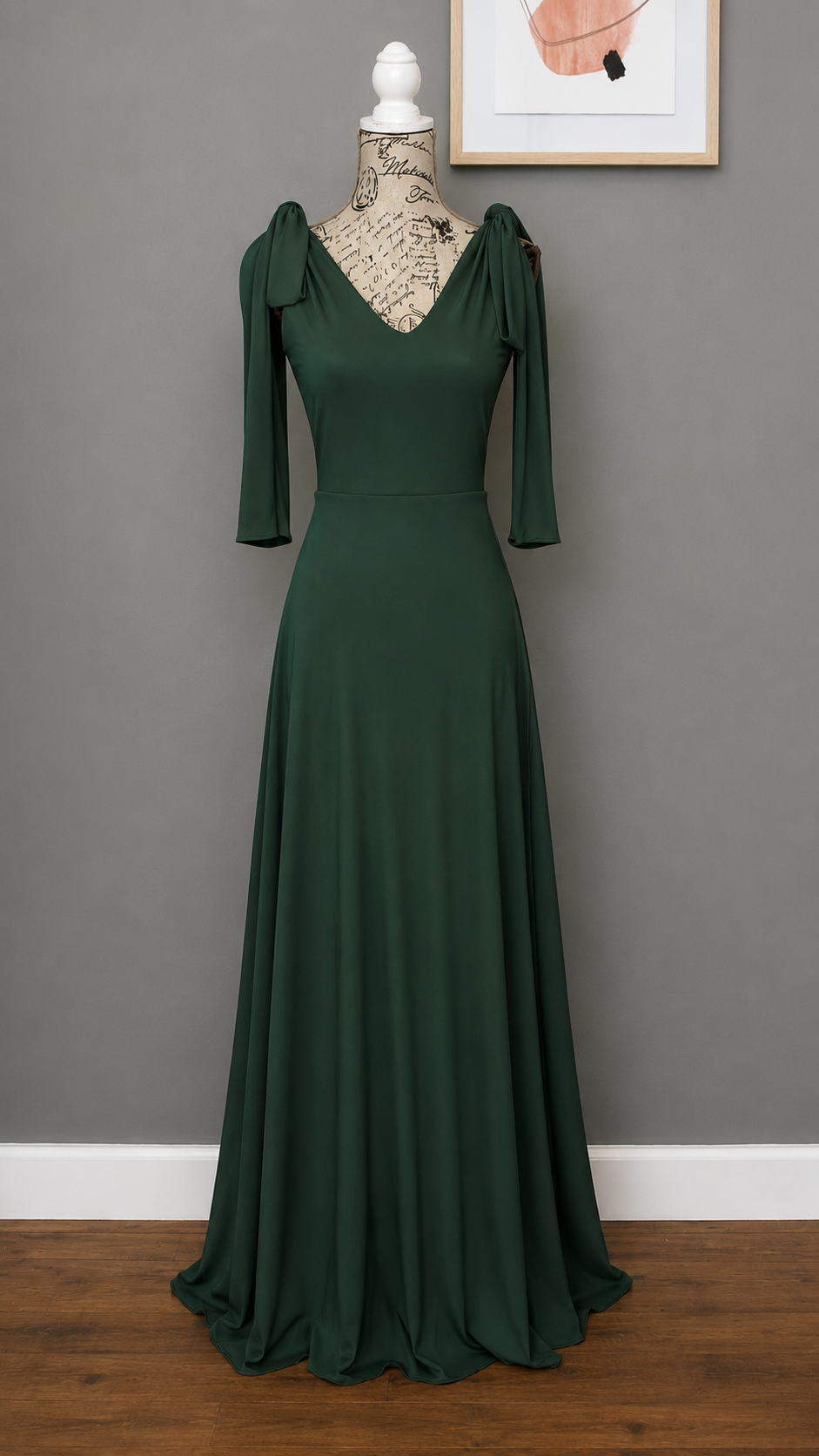 Katie Dress Forest Green
