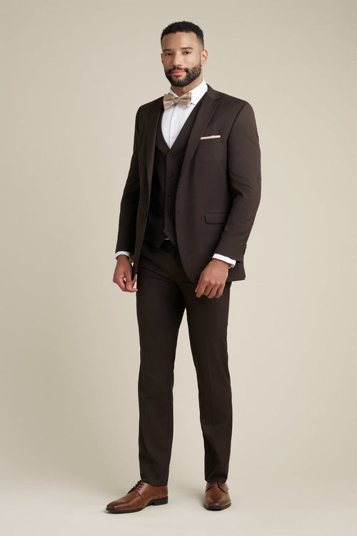 Brown 3Pc Suit
