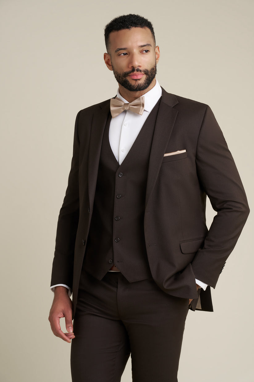 Brown 3Pc Suit