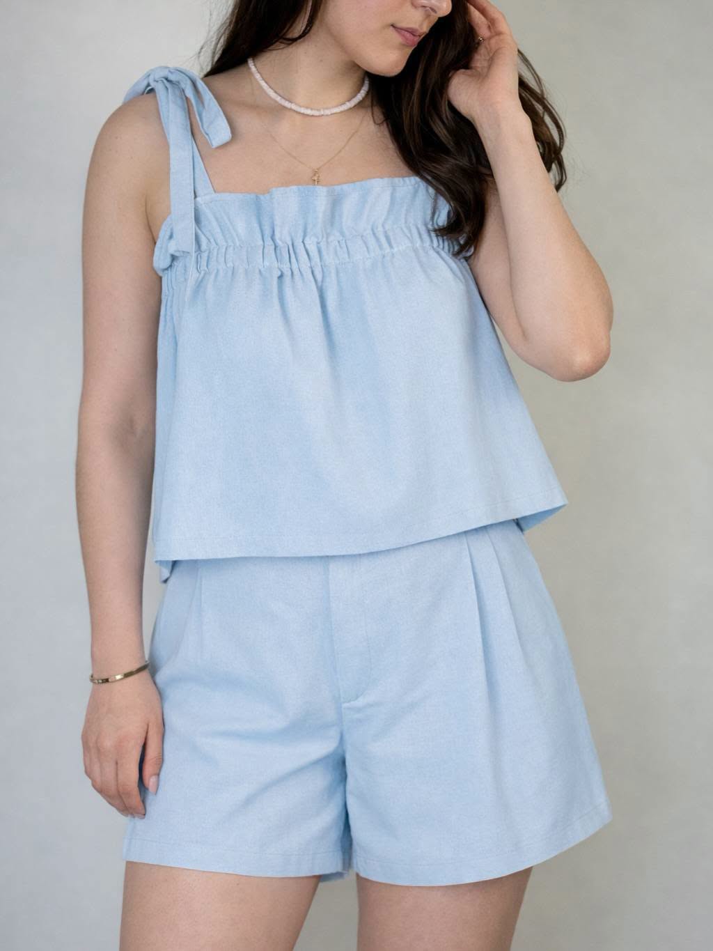 Linen Ruffle 2pcs set