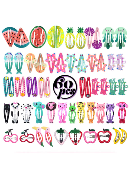 60Pcs Animal Hair Clips