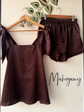Satin Tie Knot Pajamas