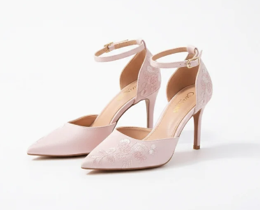Pink Patchwork Heels