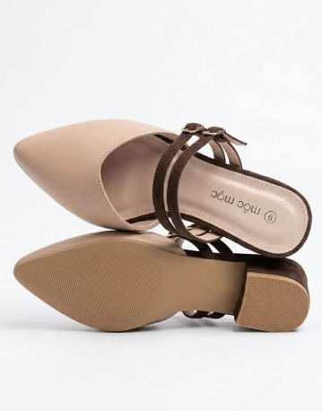Elegant Two-Tone Short heel