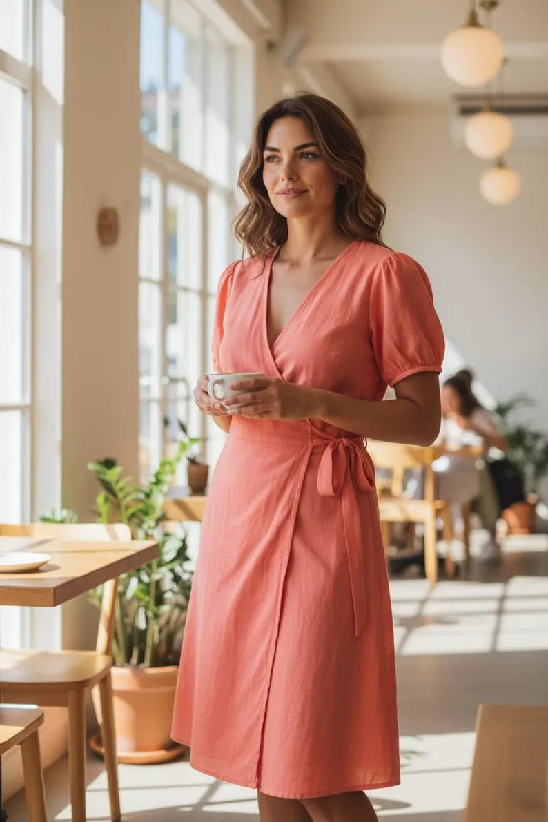 Boho Wrap style dress