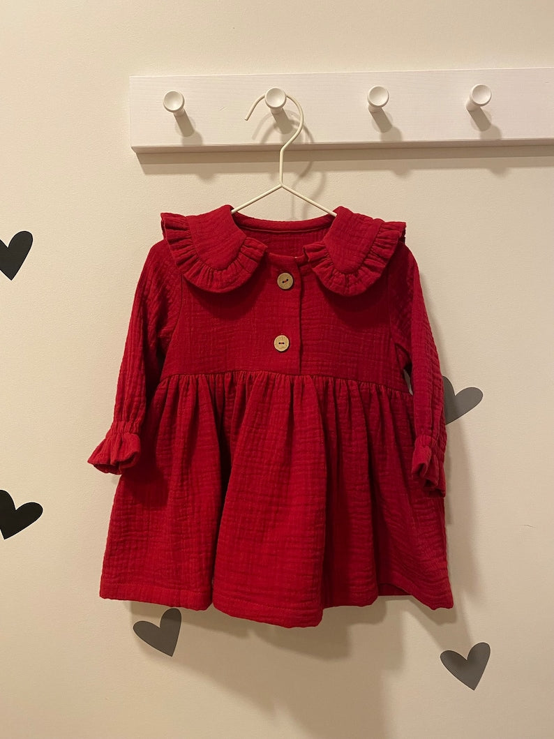 Long Sleeve Ruffled Dress