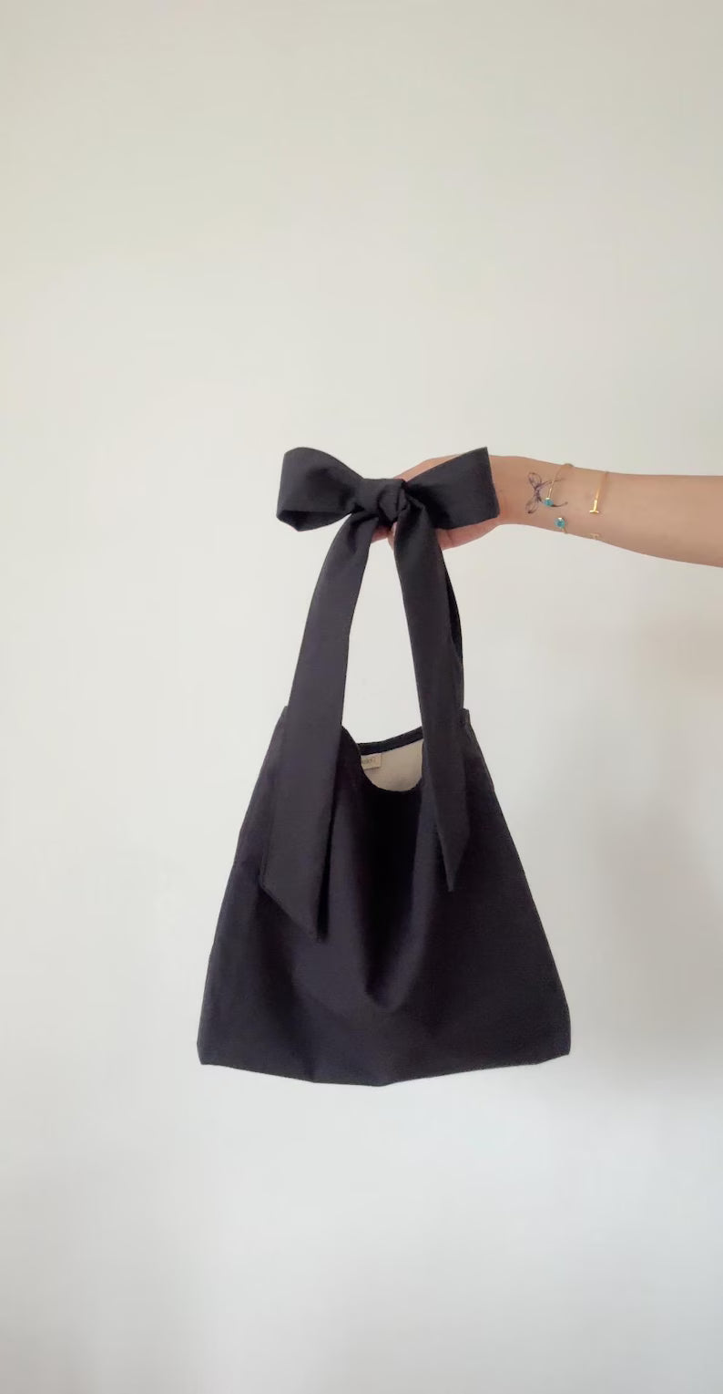 Cotton Bow Tote Bag
