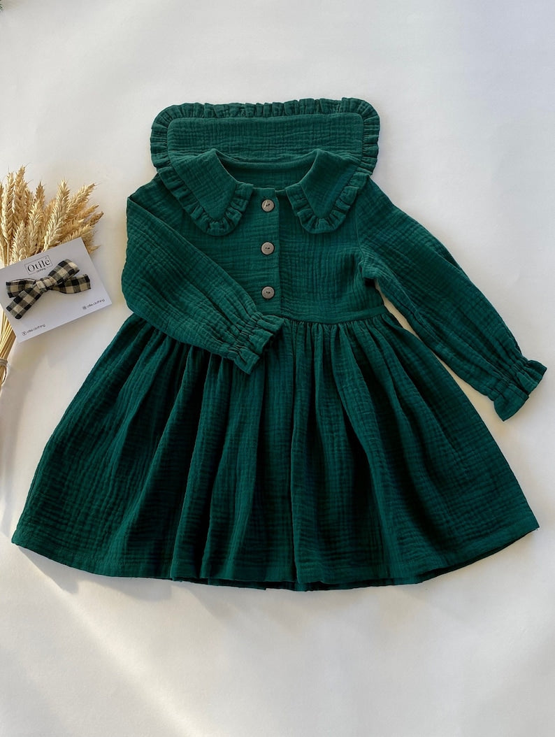Long Sleeve Ruffled Dress