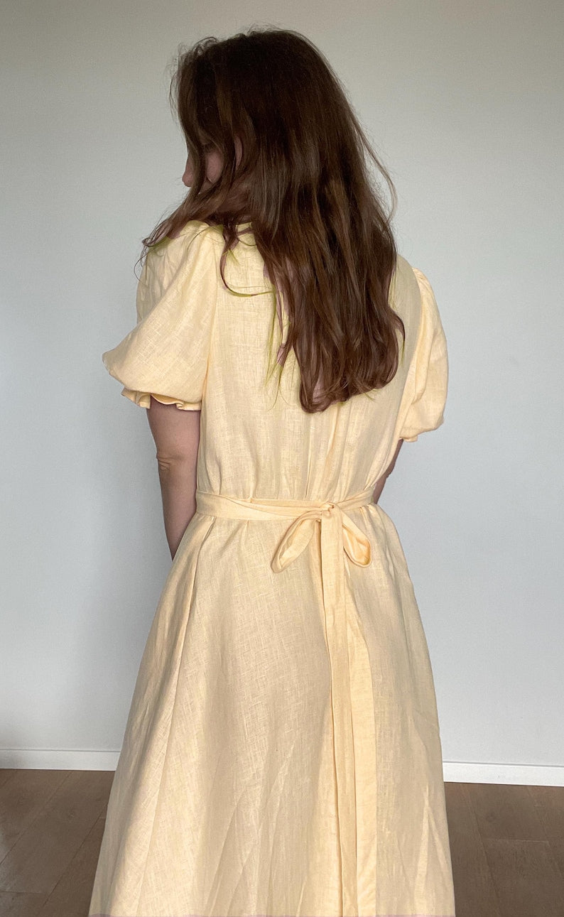 Wrap Linen Dress