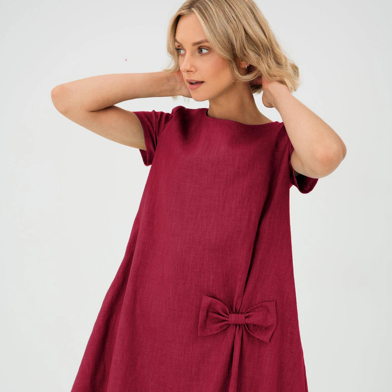 Linen petite dress