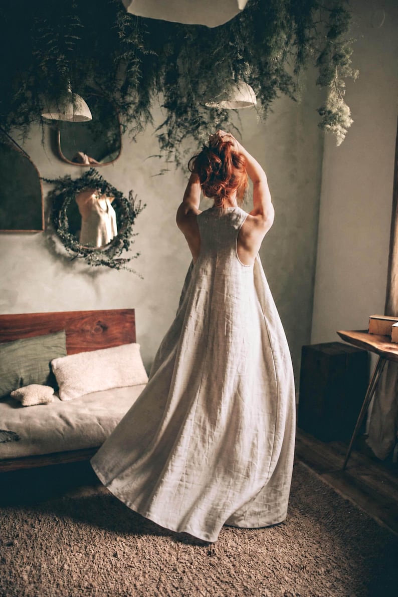 Boho Linen Dress