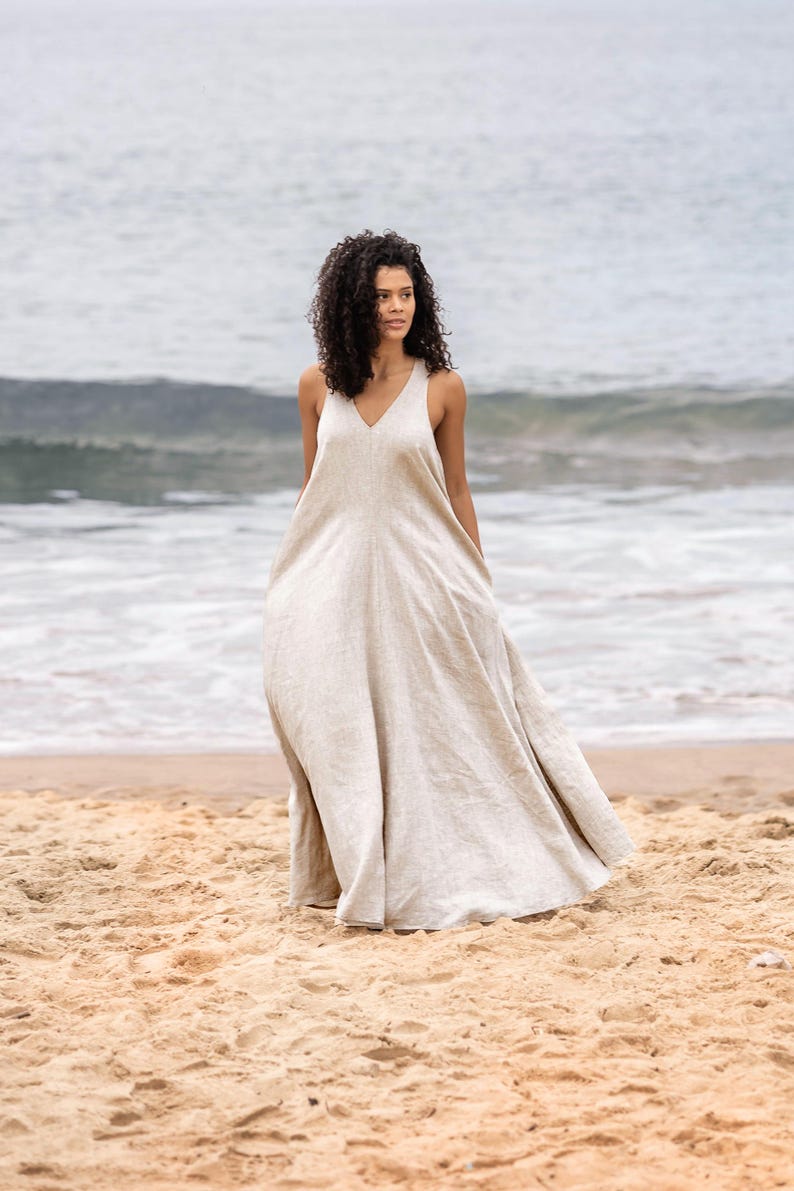 Boho Linen Dress