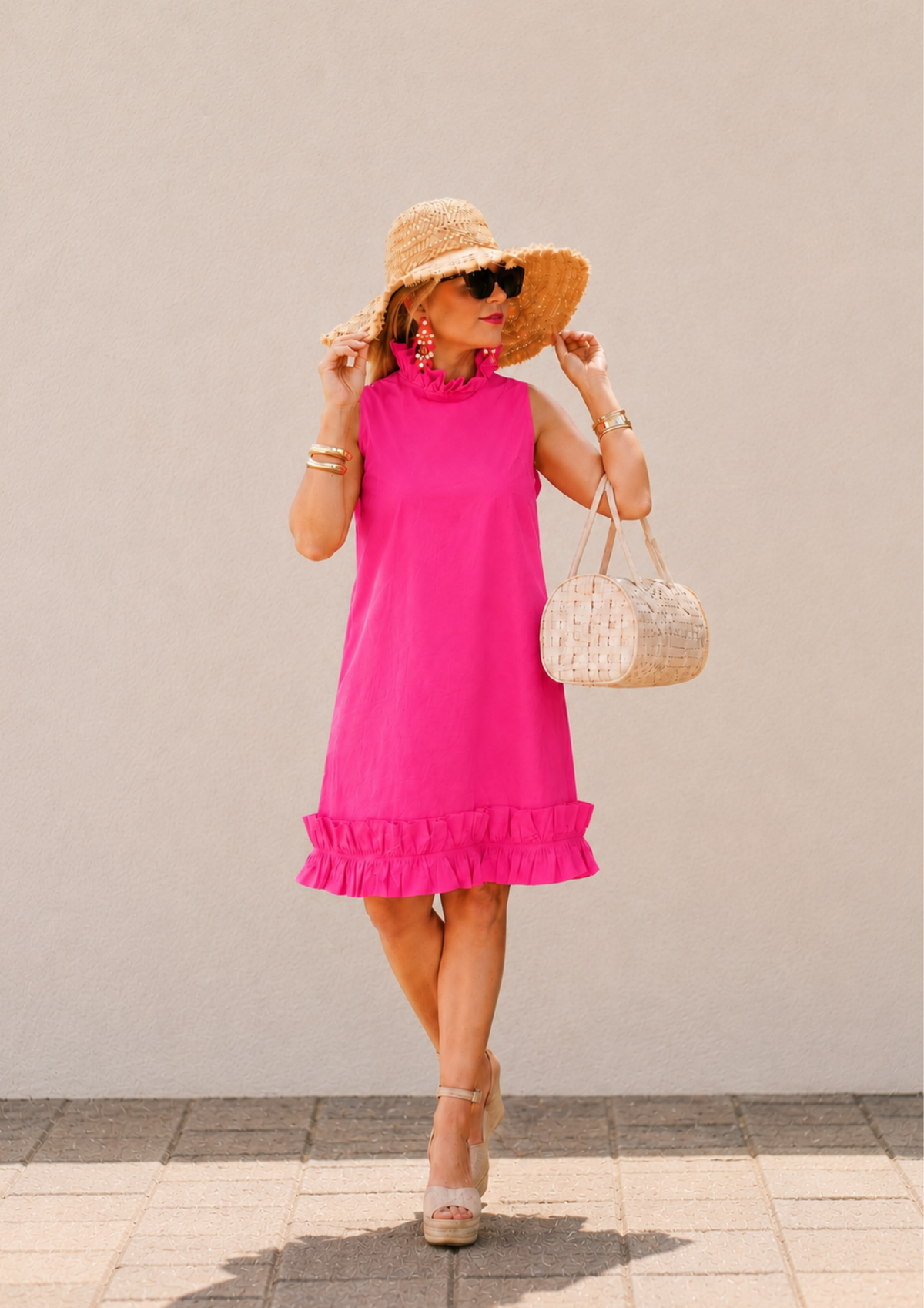 Ruffle Hem Dress
