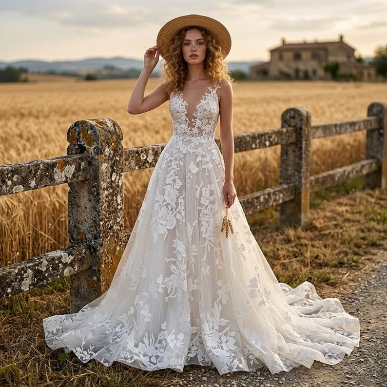 Boho Wedding Gown