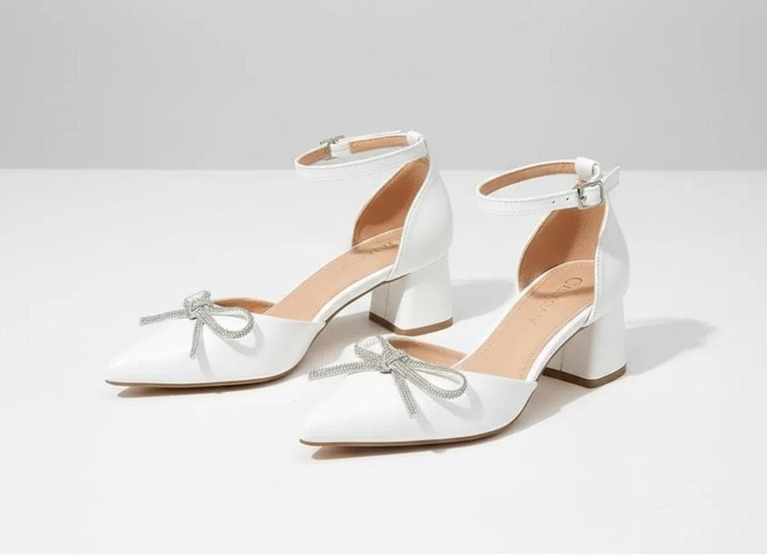 Bow Block Heel