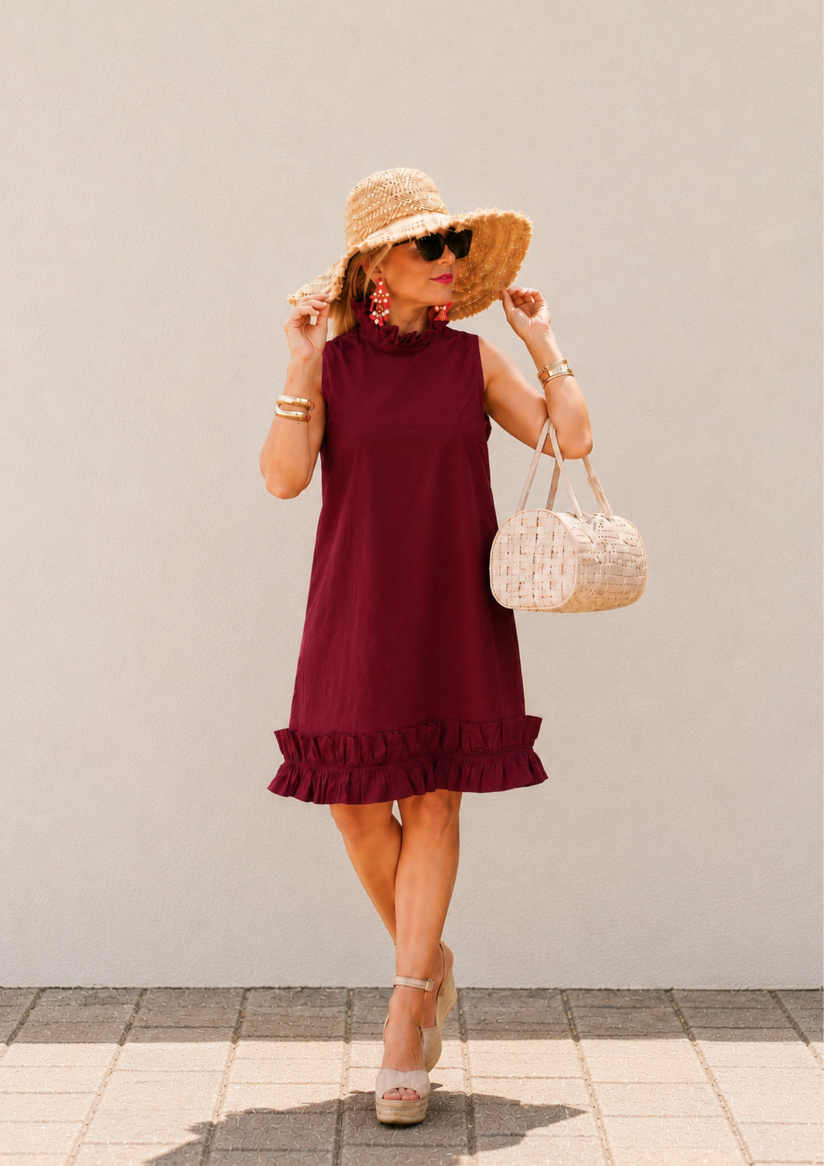 Ruffle Hem Dress