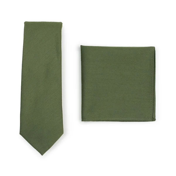 Plain tie & Pocket square