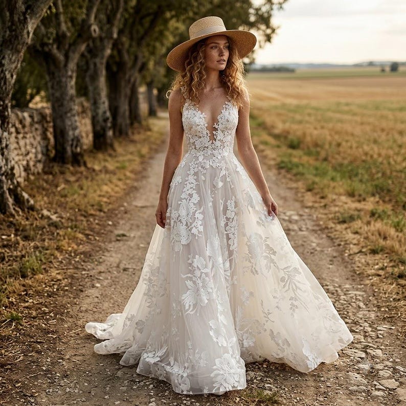 Boho Wedding Gown