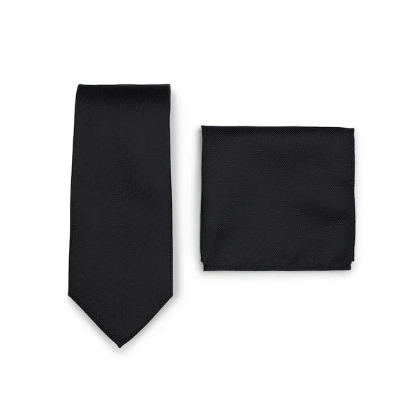 Plain tie & Pocket square