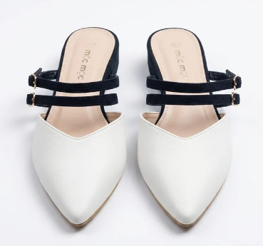 Elegant Two-Tone Short heel
